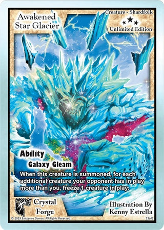 Awakened Star Glacier (Unlimited Edition) (23) [CRF] - Exodus TCG Single