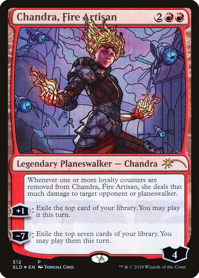 Chandra Fire Artisan (Stained Glass) (512) [SLD] - MTG Single
