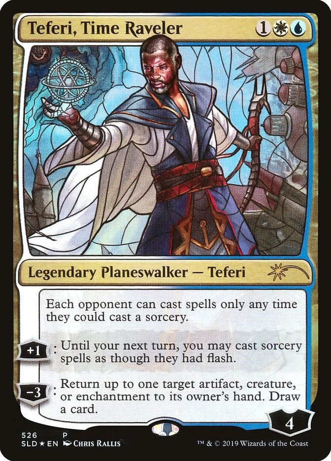 Teferi Time Raveler (Stained Glass) (526) [SLD] - MTG Single