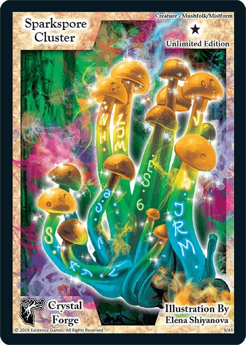 Sparkspore Cluster (Unlimited Edition) (9) [CRF] - Exodus TCG Single