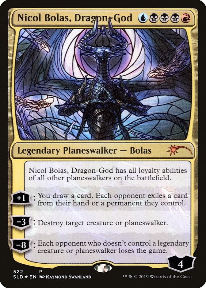 Nicol Bolas Dragon-God (Stained Glass) (522) [SLD] - MTG Single