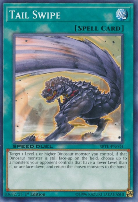 Tail Swipe (34) (SBTK) - YuGiOh Single