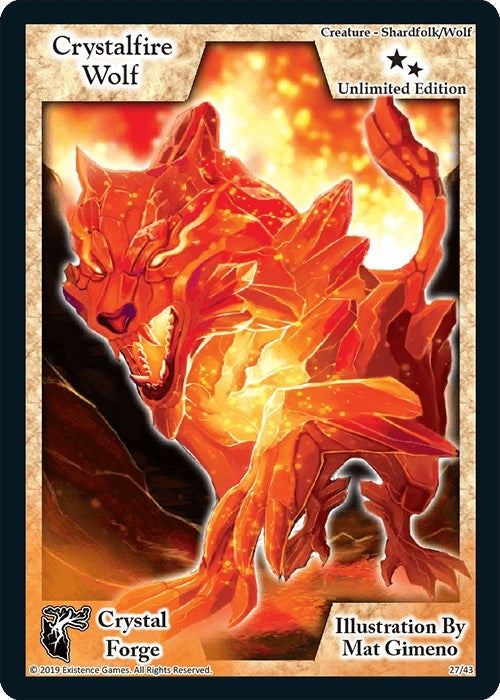 Crystalfire Wolf (Unlimited Edition) (27) [CRF] - Exodus TCG Single
