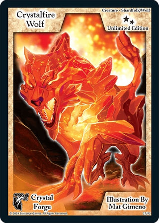 Crystalfire Wolf (Unlimited Edition) (27) [CRF] - Exodus TCG Single