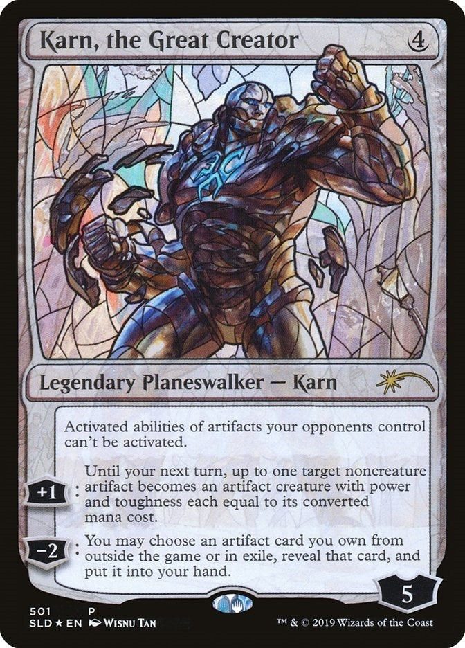 Karn the Great Creator (Stained Glass) (501) [SLD] - MTG Single