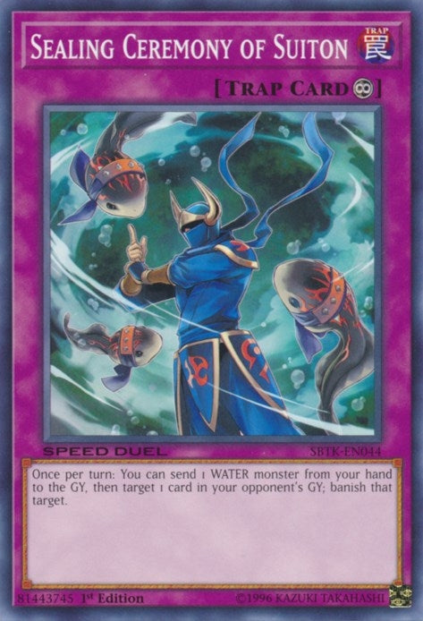 Sealing Ceremony of Suiton (44) (SBTK) - YuGiOh Single