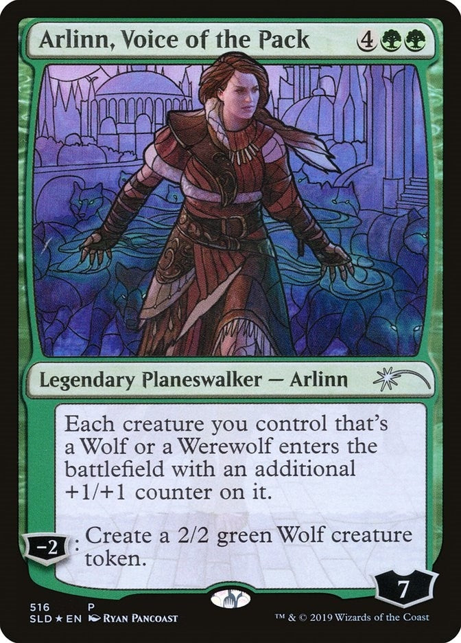 Arlinn Voice of the Pack (Stained Glass) (516) [SLD] - MTG Single