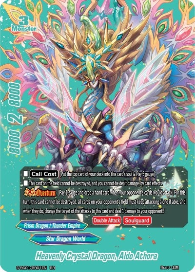 Heavenly Crystal Dragon Aldo Athora (Teal) (101) [S-RC01] - Future Card BuddyFight Single