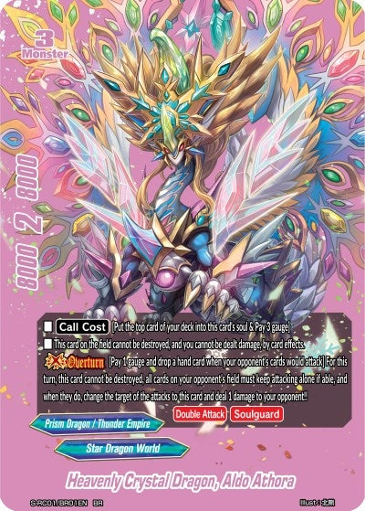 Heavenly Crystal Dragon Aldo Athora (Pink) (101) [S-RC01] - Future Card BuddyFight Single