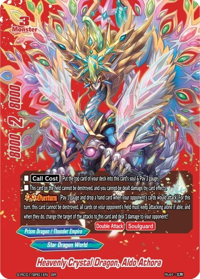 Heavenly Crystal Dragon Aldo Athora (Red) (101) [S-RC01] - Future Card BuddyFight Single