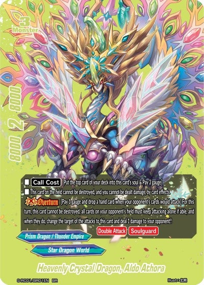 Heavenly Crystal Dragon Aldo Athora (Yellow) (101) [S-RC01] - Future Card BuddyFight Single