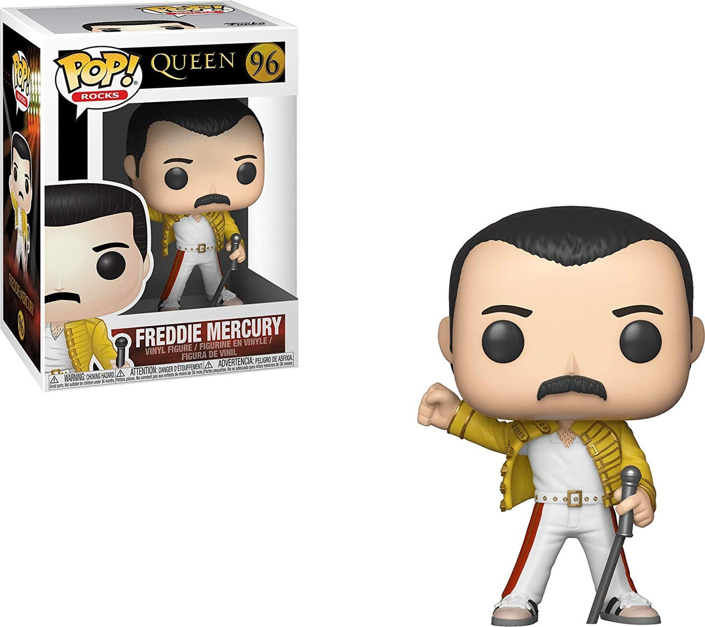 Rocks: Queen Freddie Mercury (Wembley 1986) (96) [POP!] - Funko Sealed