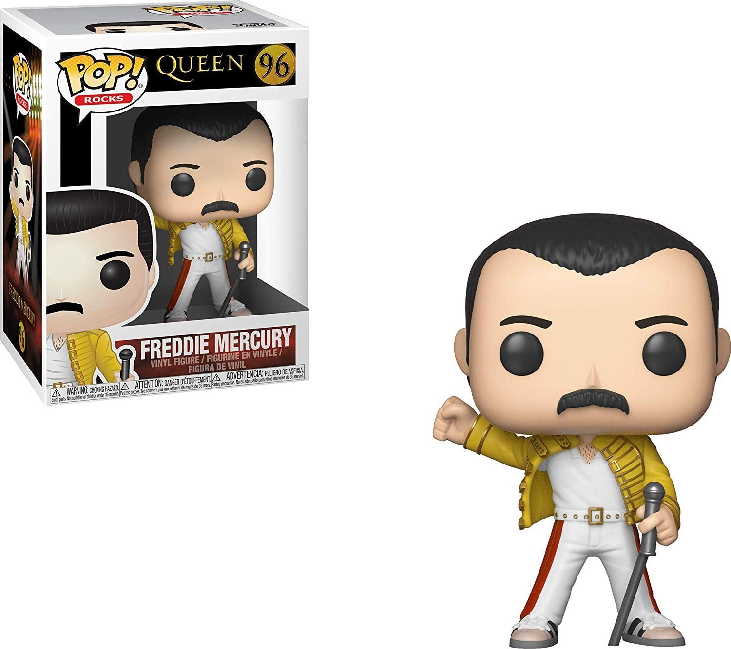 Rocks: Queen Freddie Mercury (Wembley 1986) (96) [POP!] - Funko Sealed