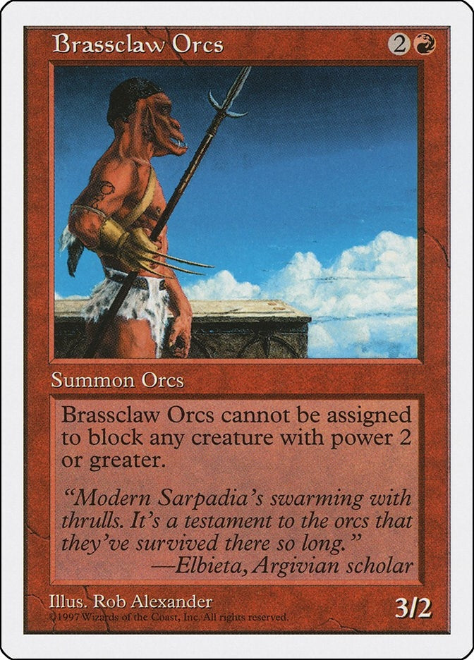 Brassclaw Orcs [5ED] - MTG Single