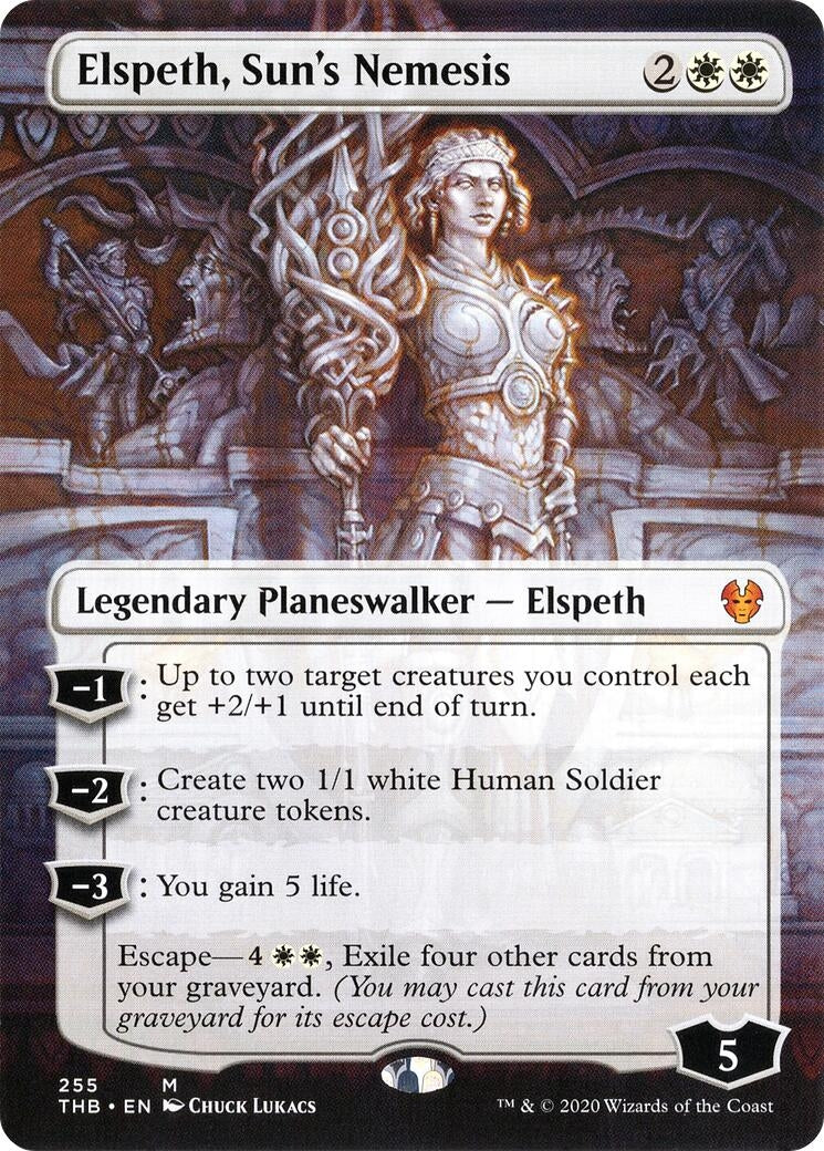 Elspeth Sun’s Nemesis (Borderless) (255) [THB] - MTG Single