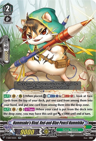 Hammsuke’s Rival Red-and-Blue Pencil Hammhiko (10015) [V-EB10] - Cardfight Vanguard Single