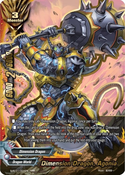 Dimension Dragon Agonia (1001) [S-RC01] - Future Card BuddyFight Single