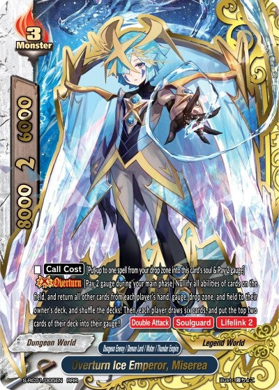 Overturn Ice Emperor Miserea (1005) [S-RC01] - Future Card BuddyFight Single