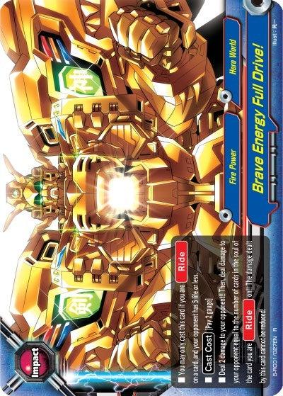 Brave Energy Full Drive! (1027) [S-RC01] - Future Card BuddyFight Single