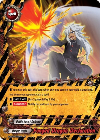 Fanged Dragon Declaration (1028) [S-RC01] - Future Card BuddyFight Single