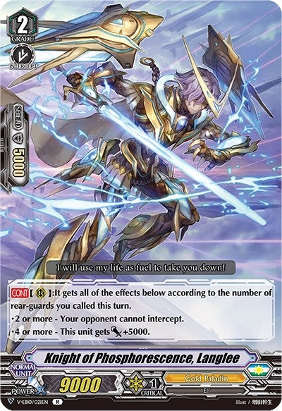 Knight of Phosphorescence Langlee (10021) [V-EB10] - Cardfight Vanguard Single