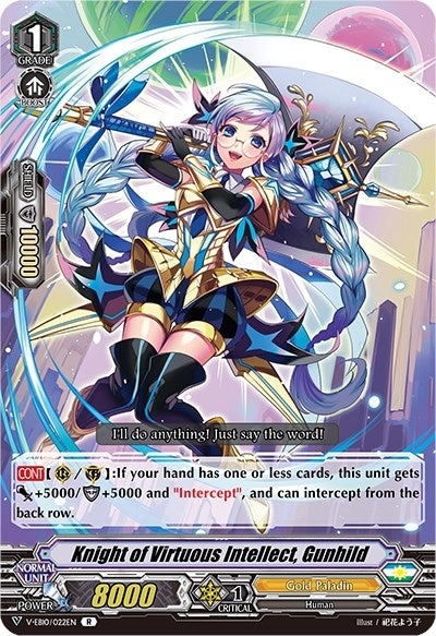 Knight of Virtuous Intellect Gunhild (10022) [V-EB10] - Cardfight Vanguard Single