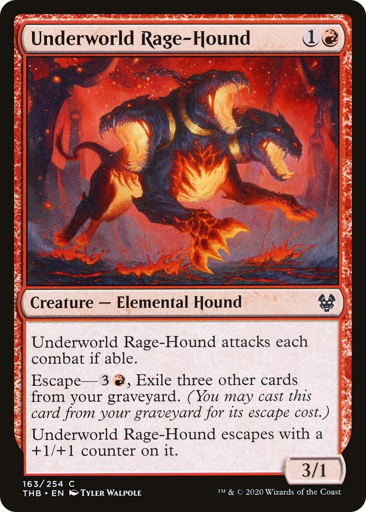 Underworld Rage-Hound (163) [THB] - MTG Single