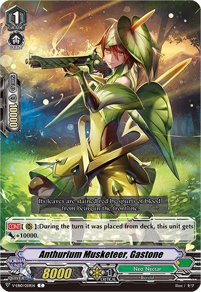 Anthurium Musketeer Gastone (10059) [V-EB10] - Cardfight Vanguard Single