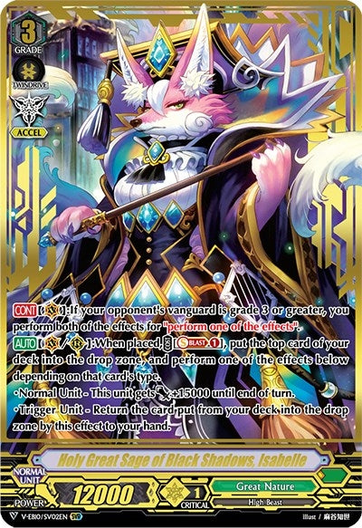 Holy Great Sage of Black Shadows Isabelle (SVR) (1002) [V-EB10] - Cardfight Vanguard Single