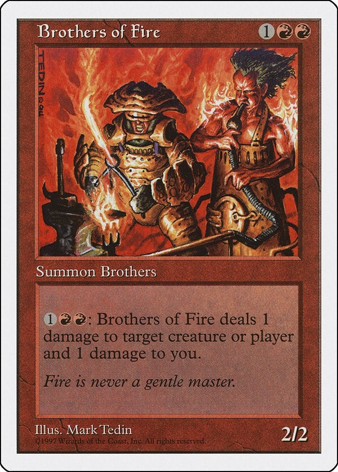 Brothers of Fire [5ED] - MTG Single