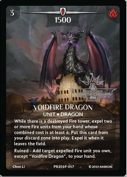 Voidfire Dragon (Full Art) (Argent Saga Championship - Stamped) (2019057) [PR] - Argent Saga TCG Single