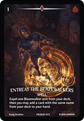 Entreat the Blazewalkers (Full Art) (2020071) [PR] - Argent Saga TCG Single