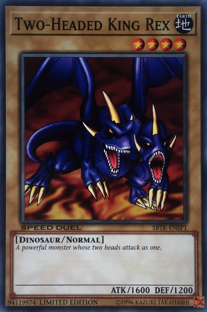 Two-Headed King Rex (1) (SBTK) - YuGiOh Single