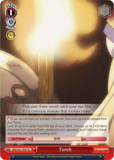 Torch (6308) [GBS/S63] - Weiss Schwarz Single