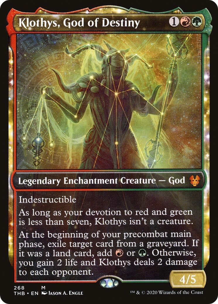 Klothys God of Destiny (Showcase) (268) [THB] - MTG Single