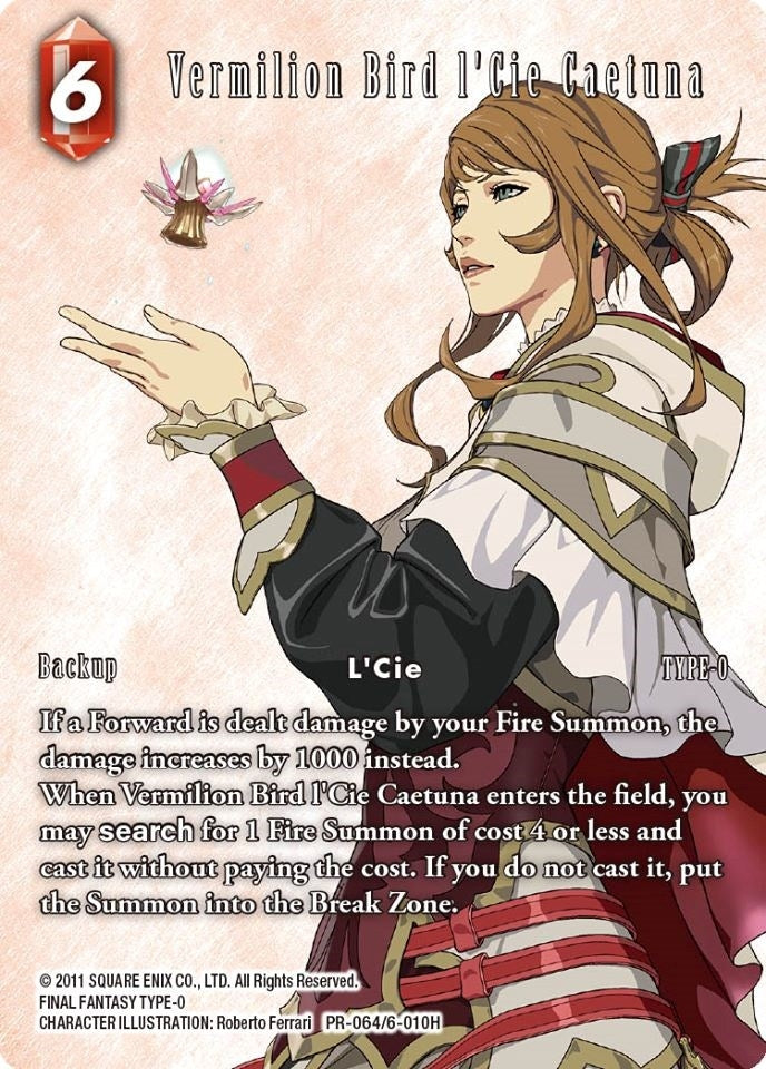 Vermilion Bird l’Cie Caetuna (646010) [PR] - Final Fantasy TCG Single