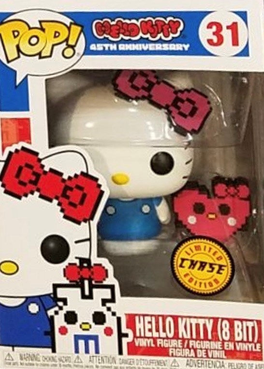 Hello Kitty: Hello Kitty (8 Bit) (45th Anniversary) (Limited Edition: Chase) (31) [POP!] - Funko Sealed