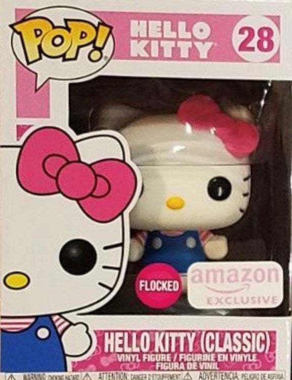 Hello Kitty: Hello Kitty (Classic) (Amazon Exclusive) (Flocked) (28) [POP!] - Funko Sealed