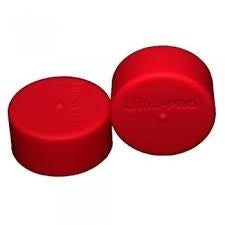 Playmat Tube Caps - Standard Red (2-Pack) - Playmats Sealed