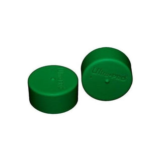 Playmat Tube Caps - Standard Green (2-Pack) - Playmats Sealed