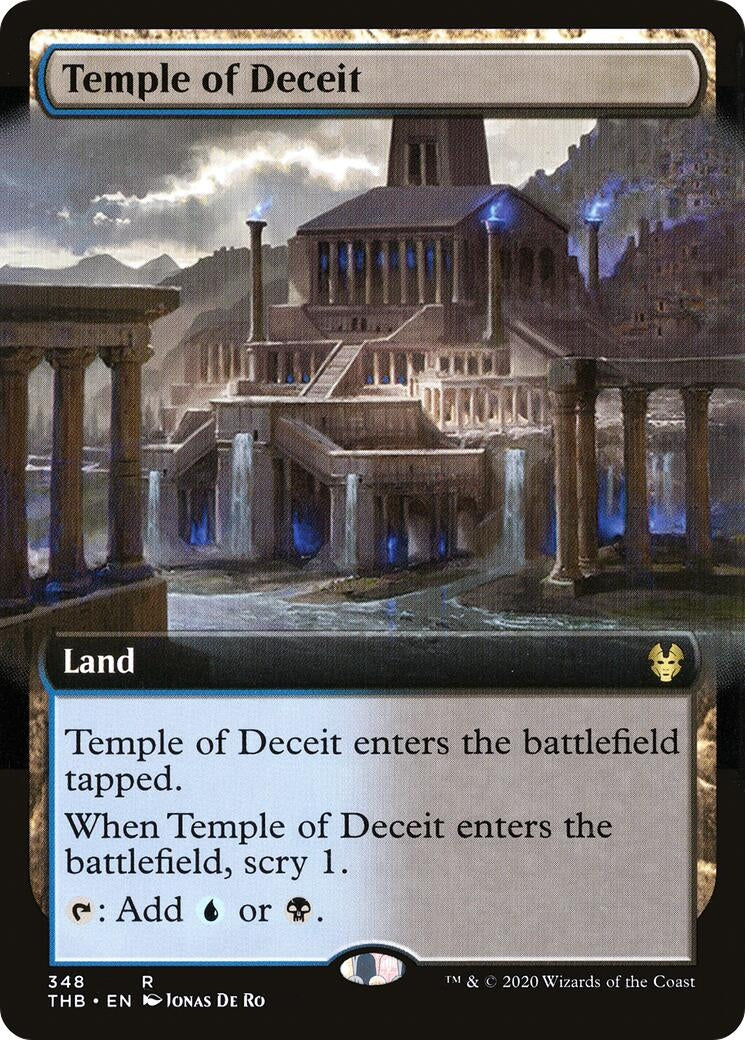 Temple of Deceit (Extended Art) (348) [THB] - MTG Single