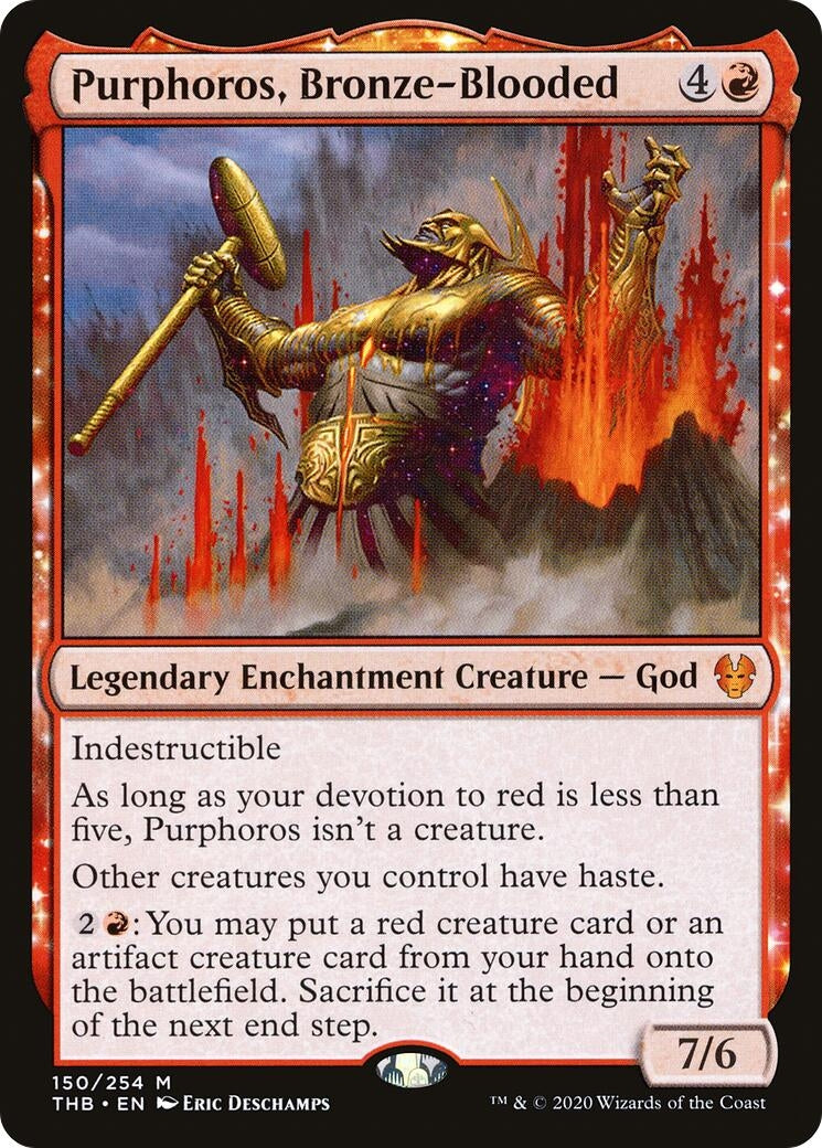 Purphoros Bronze-Blooded (150) [THB] - MTG Single