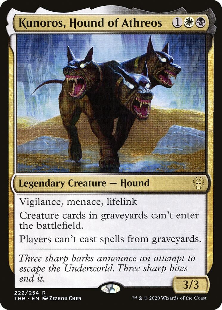 Kunoros Hound of Athreos (222) [THB] - MTG Single