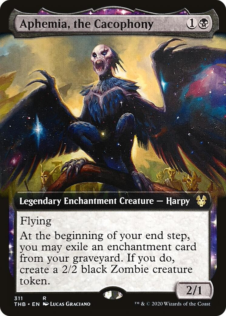 Aphemia the Cacophony (Extended Art) (311) [THB] - MTG Single