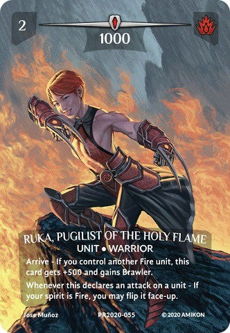 Ruka Pugilist of the Holy Flame (Serial Numbered) (2020055) [PR] - Argent Saga TCG Single