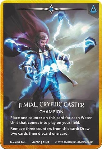 Jemial Cryptic Caster (Regular Art Gold Metal Prize Card) (44) [PR] - Argent Saga TCG Single