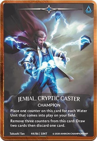 Jemial Cryptic Caster (Regular Art Bronze Metal Prize Card) (44) [PR] - Argent Saga TCG Single