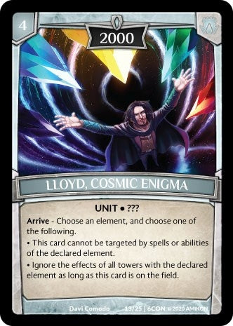 Lloyd Cosmic Enigma (13) [CON] - Argent Saga TCG Single