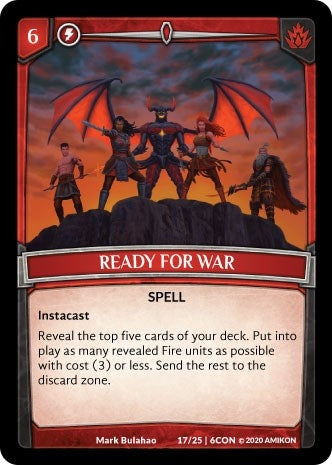 Ready for War (17) [CON] - Argent Saga TCG Single
