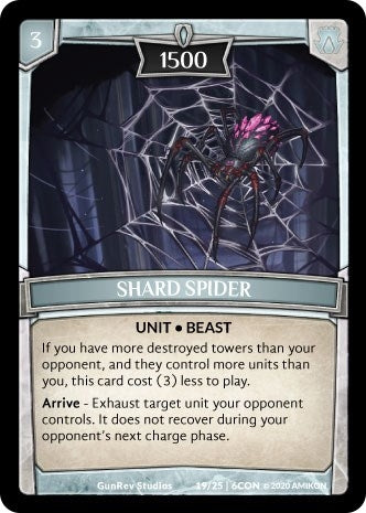 Shard Spider (19) [CON] - Argent Saga TCG Single